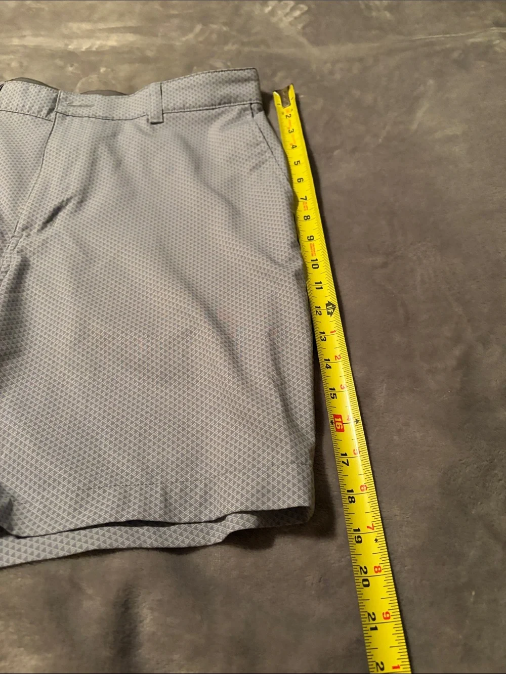 Hogan Light Gray Textured Flat-Front Men's Shorts